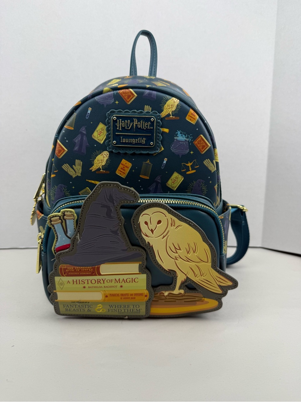 Loungefly Harry Potter Diagon Alley Mini Backpack - Exclusive HTF Books/Owl
